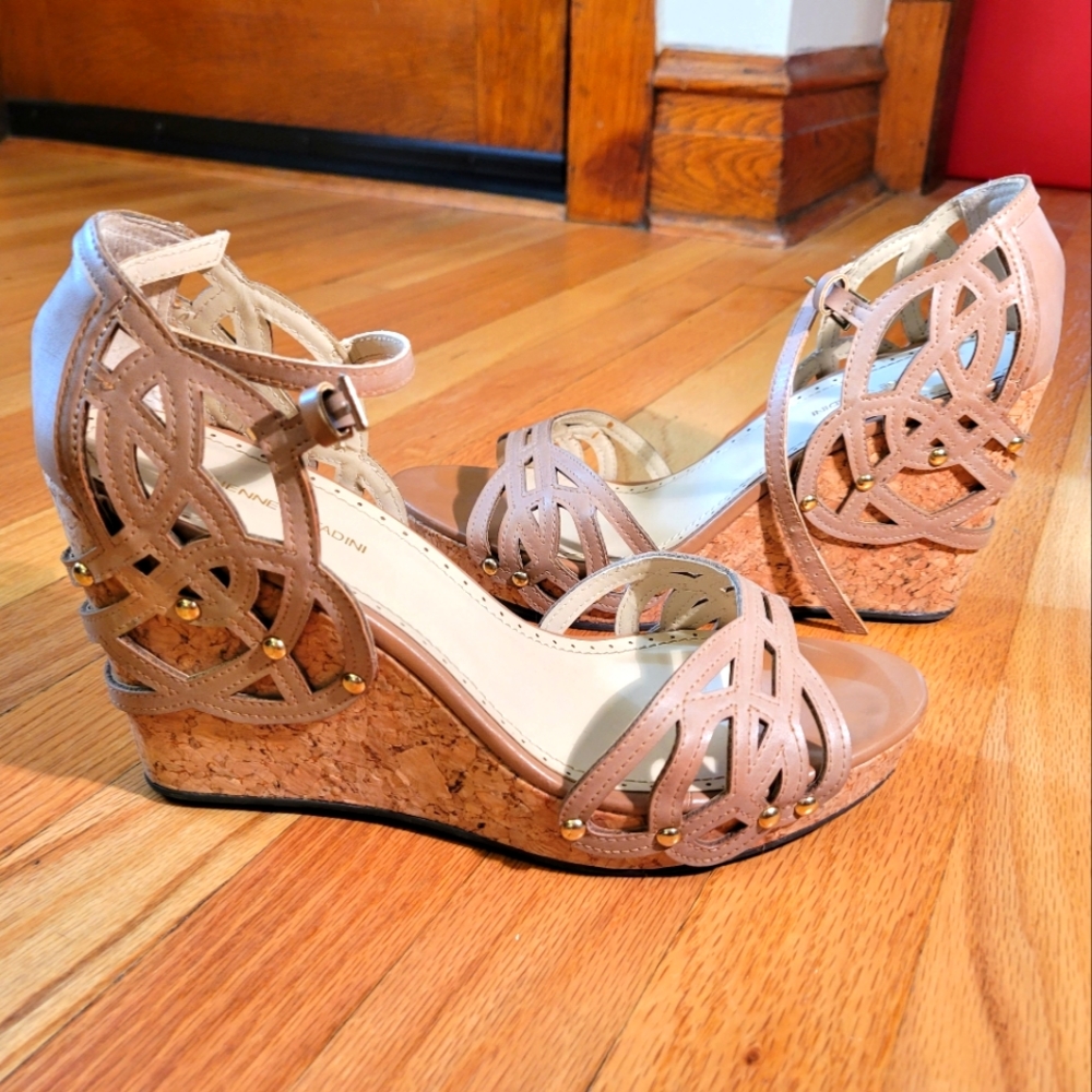 Adrienne Vittadini Tan Wedges
